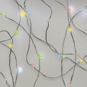 LED lanac 20xLED/2xAA 2,4m višebojan
