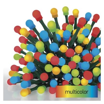 LED lanac, 300 LED, 8 funkcija, 35 m, IP44, topla bela