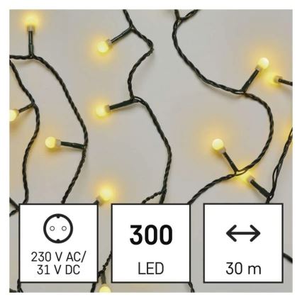 LED lanac 300xLED/230V/8 funkcija 35m IP44 topla bela