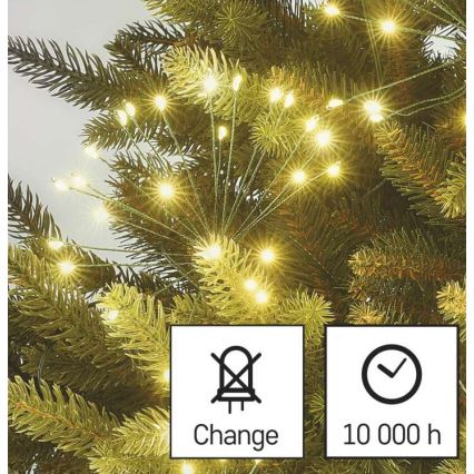 LED  lanac 300xLED 5,2+3 m topla bela