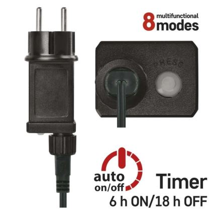 LED lanac 80xLED/230V/8 funkcija 13m IP44 topla bela