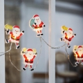 LED lanac sa usisnim čašicama 6xLED/2xAA 1,2m topla bela Santa