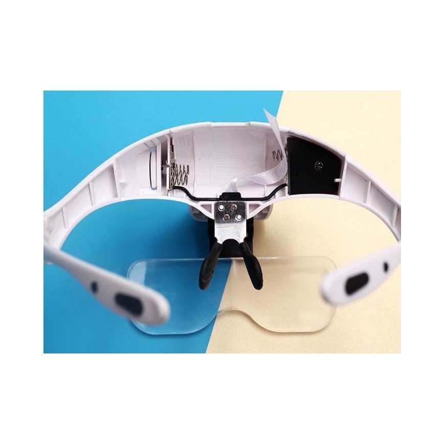 LED lupa za glavu sa osvetljenjem 2xLED/3xAAA