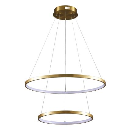 LED luster LEA na sajli, 35 W, 230 V, 4000 K, prečnik 60 cm, zlatna