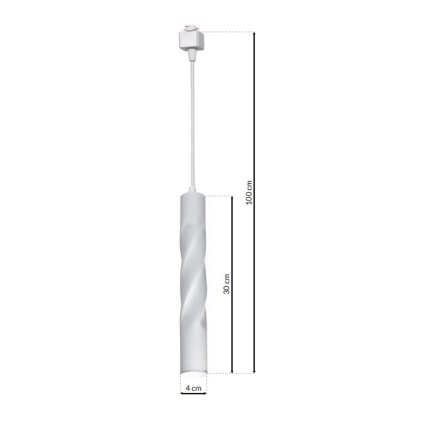 LED luster na kablu za šinski sistem TRACK PENDANT LED/3W/230V, bela