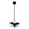 LED luster na lanku CROWD 3xLED/20W/230V crna