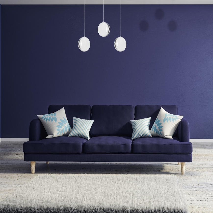LED luster na lanku LIRA 3xLED/27W/230V