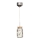 LED luster na lanku SHOCK LED/5W/230V sjajni hrom/drvo