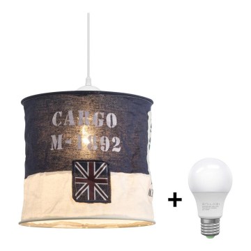 LED luster na sajli 1xE27/10W/230V
