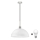LED luster na sajli 1xE27/60W/230V bela/crna