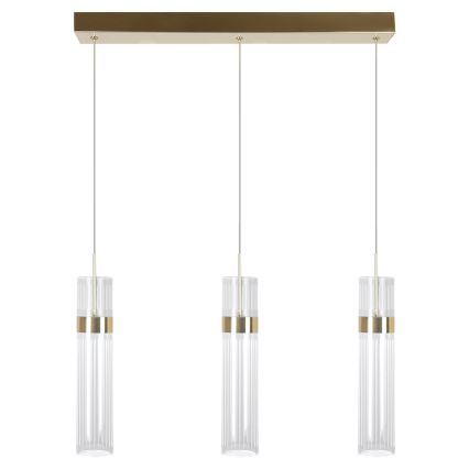 LED luster na sajli AMBIENTE 3xLED/6W/230V 3000/4000/6000K zlatna