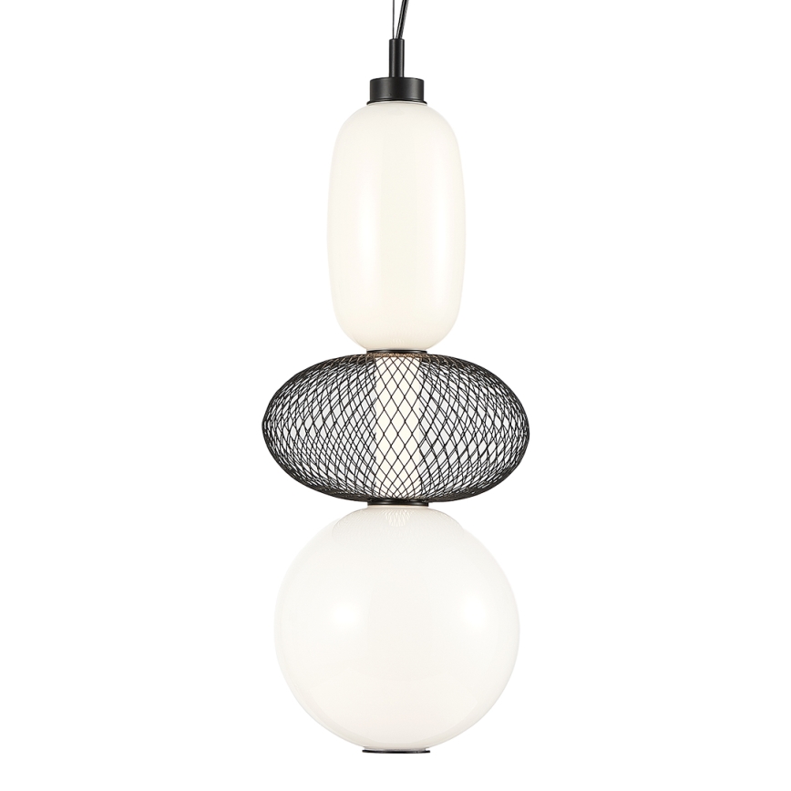LED luster na sajli ARAME LED/23W/230V prečnik 22 cm crna