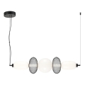 LED luster na sajli ARAME LED/32W/230V crna