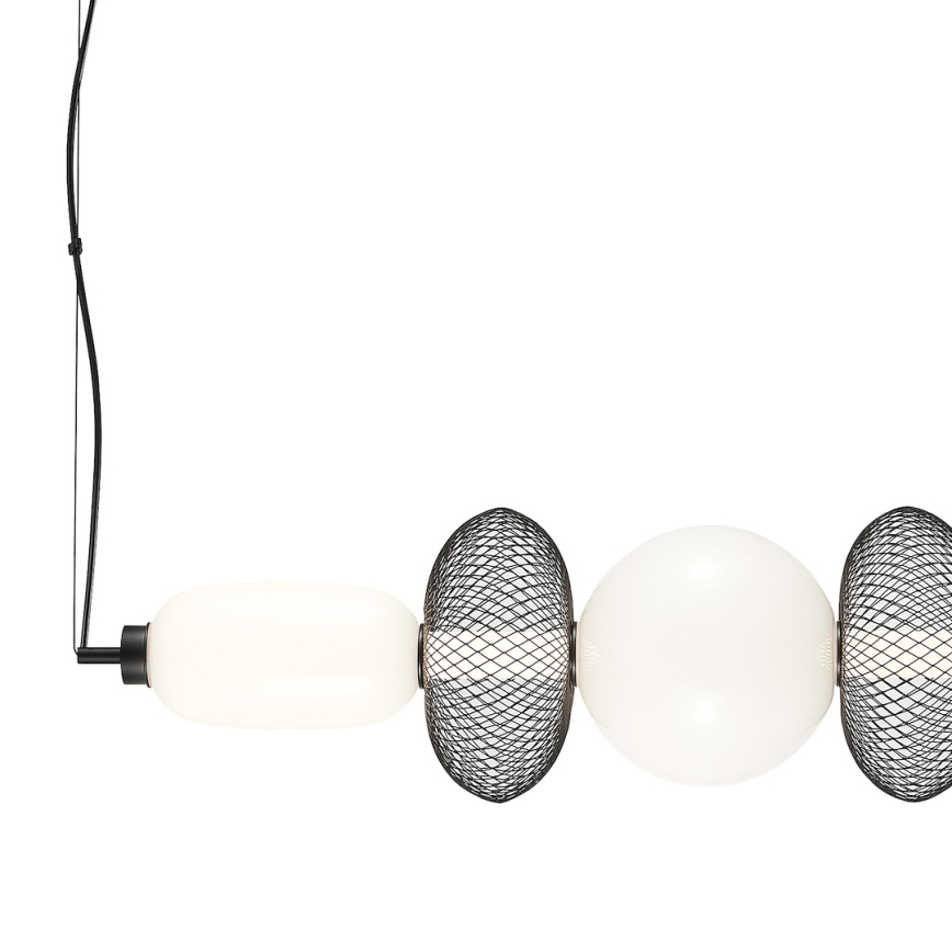 LED luster na sajli ARAME LED/32W/230V crna