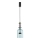LED luster na sajli ARTE LED/12W/230V, prečnika 16 cm, crne boje