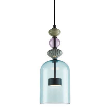 LED luster na sajli ARTE LED/12W/230V, prečnika 16 cm, crne boje