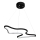 LED luster na sajli ARTISAN LED/36W/230V 6500K crna