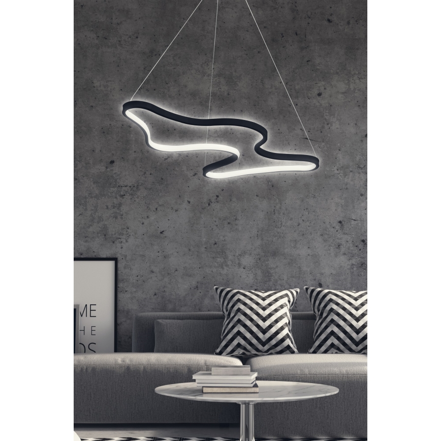LED luster na sajli ARTISAN LED/36W/230V 6500K crna