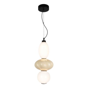 LED luster na sajli ASCOLI LED/18W/230V, prečnik 20 cm, bež