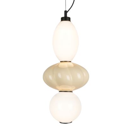 LED luster na sajli ASCOLI LED/18W/230V, prečnik 20 cm, bež