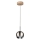 LED luster na sajli BALL WOOD 1xGU10/5W/230V matirani hrast