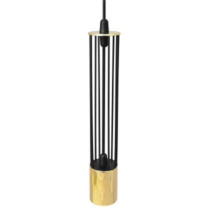 LED luster na sajli BARS 3xGU10/4,8W/230V crna/zlatna