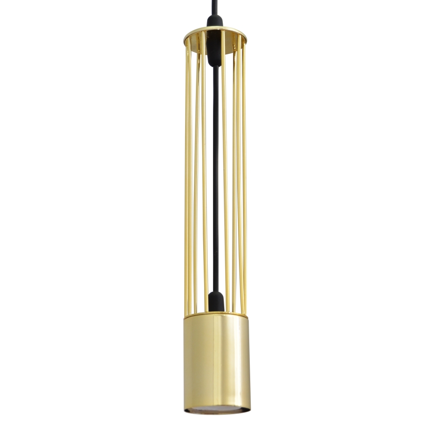 LED luster na sajli BARS 3xGU10/4,8W/230V zlatna/crna