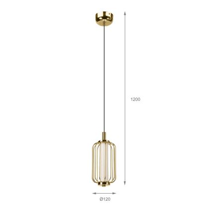 LED luster na sajli BONNIE LED/10W/230V 3000K zlatni