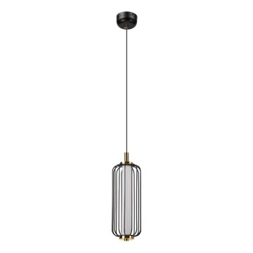 LED luster na sajli BONNIE LED/15W/230V 3000K crne boje