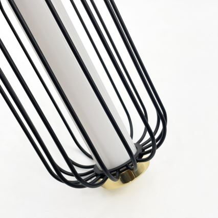 LED luster na sajli BONNIE LED/15W/230V 3000K crne boje