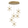 LED luster na sajli BUTTERFLY 12xLED/5W/230V 3000K zlatna