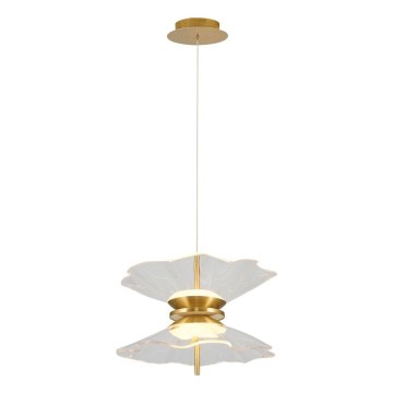 LED luster na sajli BUTTERFLY 2xLED/10W/230V 3000K zlatan