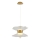 LED luster na sajli BUTTERFLY 2xLED/10W/230V 3000K zlatan