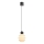 LED luster na sajli CACTUS LED/3W/230V 3000K crna/bela
