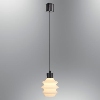 LED luster na sajli CACTUS LED/3W/230V 3000K crna/bela