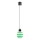 LED Luster na sajli CACTUS LED/3W/230V 3000K crna/zelena