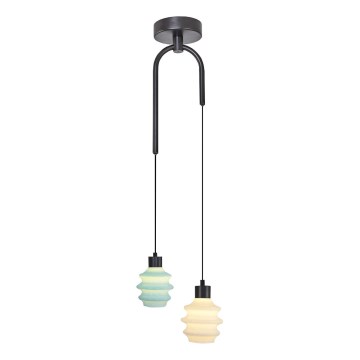 LED luster na sajli CACTUS LED/6W/230V 3000K zelena/bela