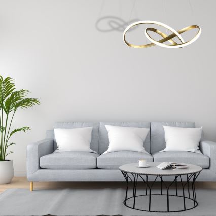 LED luster na sajli CAPPIO LED/36W/230V zlatni