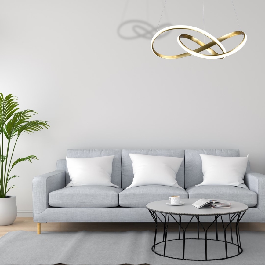 LED luster na sajli CAPPIO LED/36W/230V zlatni