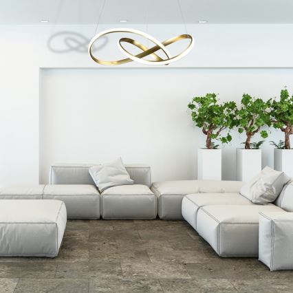 LED luster na sajli CAPPIO LED/36W/230V zlatni