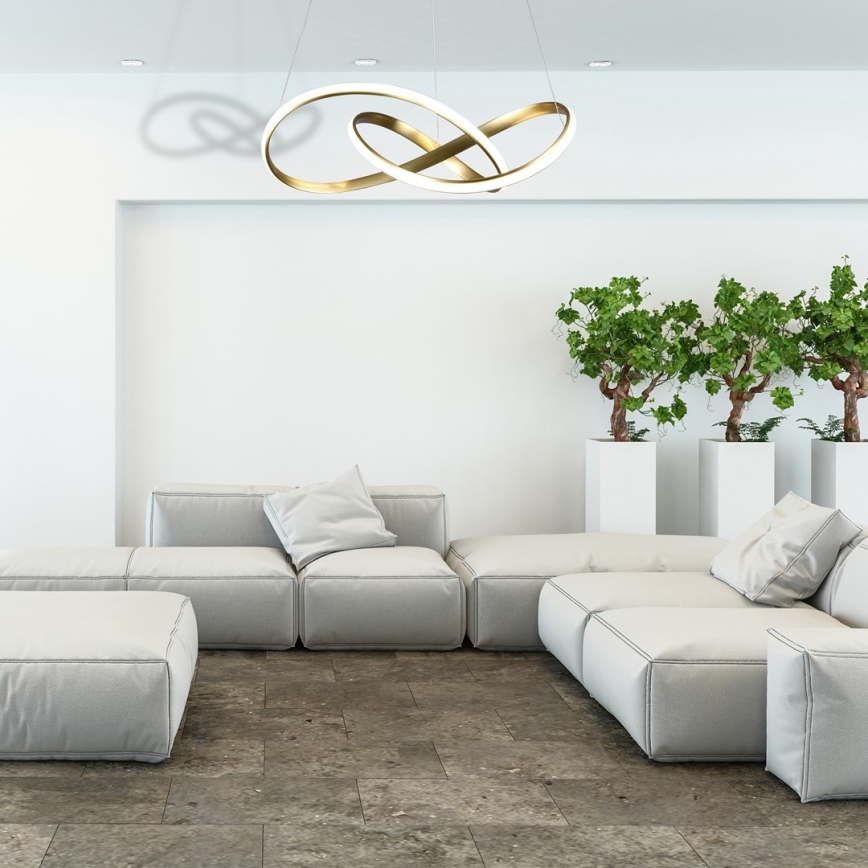 LED luster na sajli CAPPIO LED/36W/230V zlatni