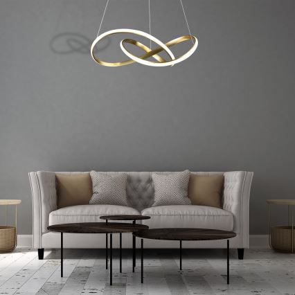 LED luster na sajli CAPPIO LED/36W/230V zlatni