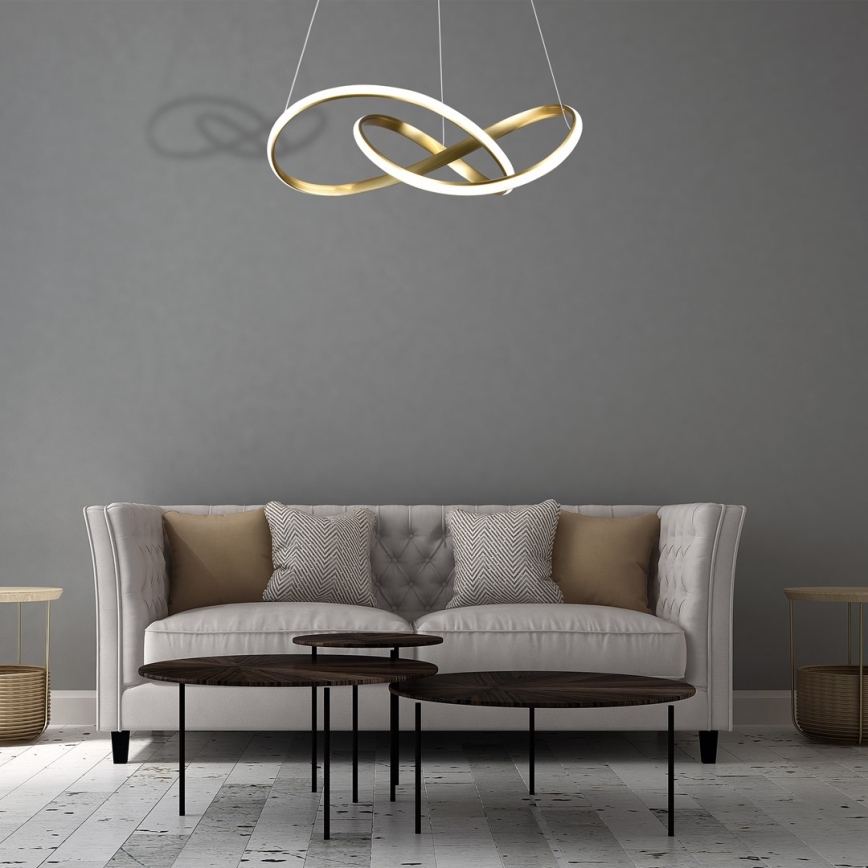 LED luster na sajli CAPPIO LED/36W/230V zlatni
