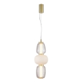 LED luster na sajli CARO LED/28W/230V zlatan