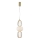 LED luster na sajli CARO LED/28W/230V zlatan