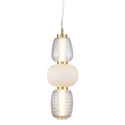 LED luster na sajli CARO LED/28W/230V zlatan