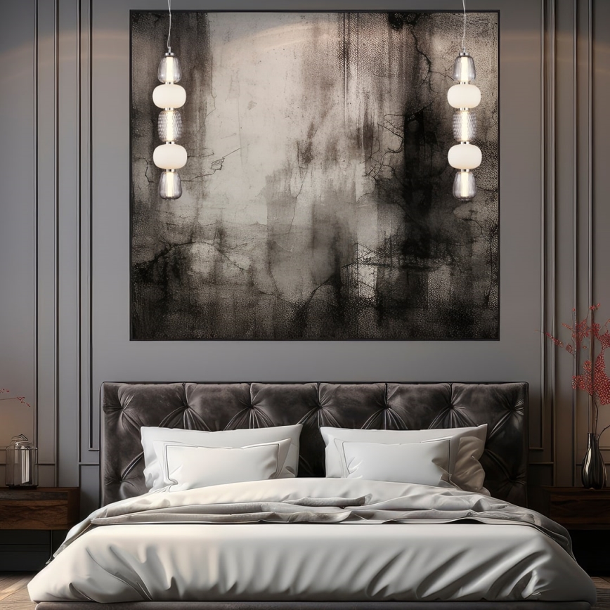 LED luster na sajli CARO LED/40W/230V sjajni hrom