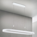 LED luster na sajli CARRARA LED/80W/230V 2700/3000/4000K bela