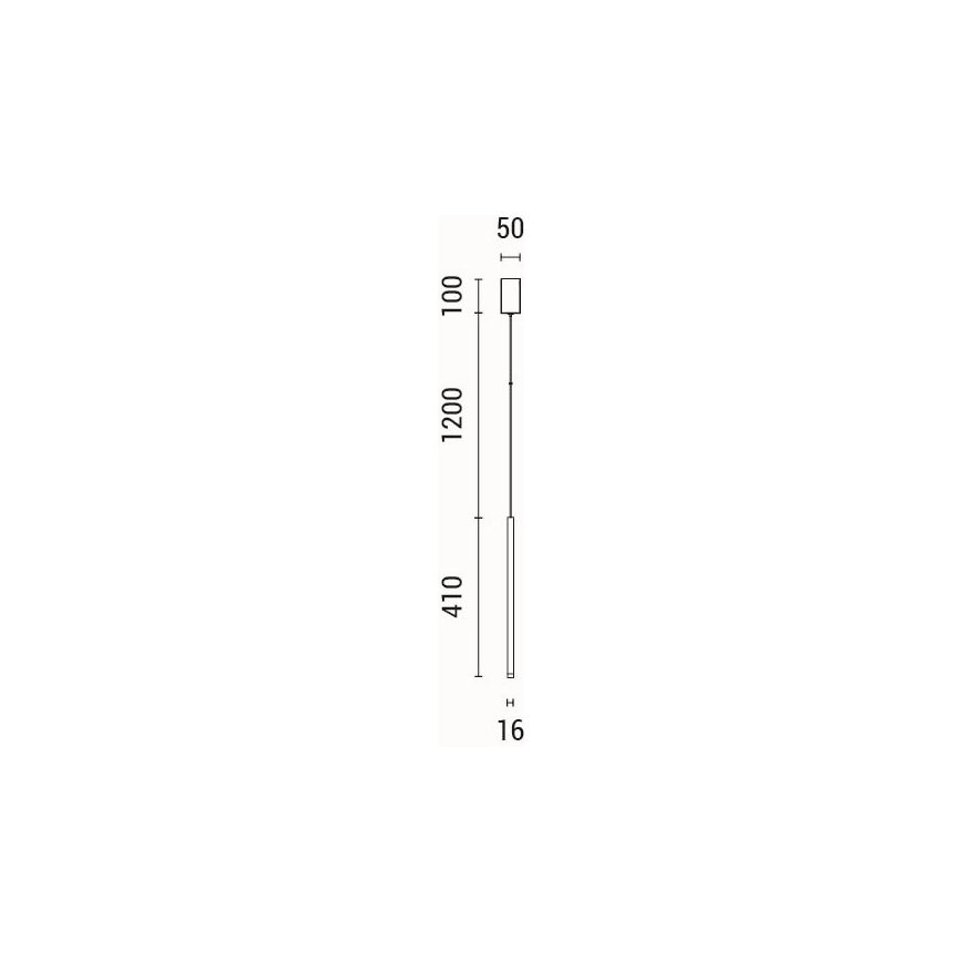 LED luster na sajli CASCADE LED/3W/230V 3000K prečnik 5 cm
