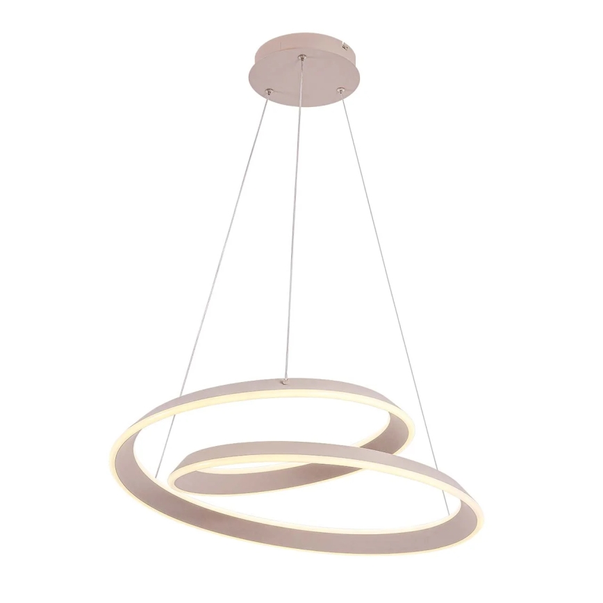 LED luster na sajli CASHMERE LED/75W/230V, prečnik 60 cm, bež